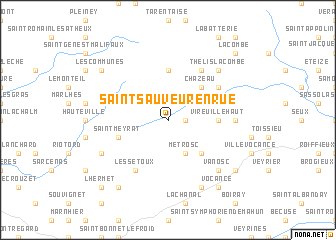 map of Saint-Sauveur-en-Rue