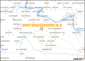 map of Saint-Sauveur-sur-École