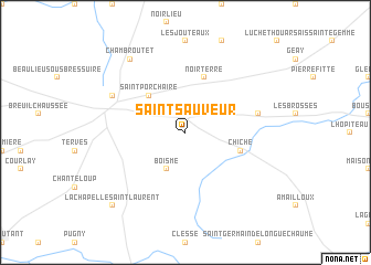 map of Saint-Sauveur