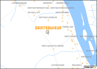 map of Saint-Sauveur