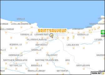 map of Saint-Sauveur