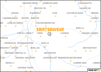 map of Saint-Sauveur