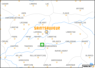 map of Saint-Sauveur