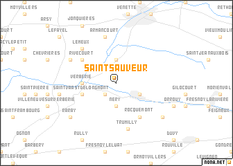 map of Saint-Sauveur