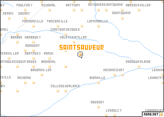 map of Saint-Sauveur