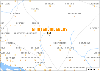 map of Saint-Savin-de-Blay