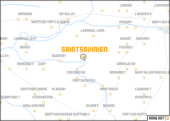 map of Saint-Savinien