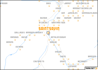 map of Saint-Savin