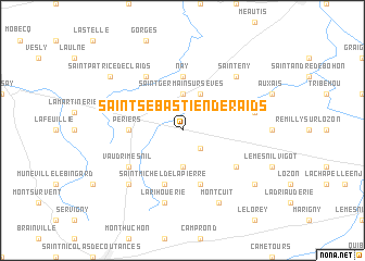 map of Saint-Sébastien-de-Raids