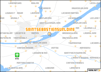 map of Saint-Sébastien-sur-Loire