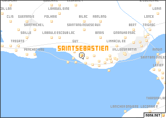 map of Saint-Sébastien