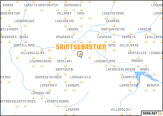 map of Saint-Sébastien