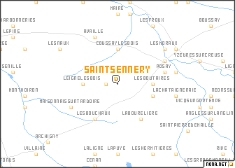 map of Saint-Sennery