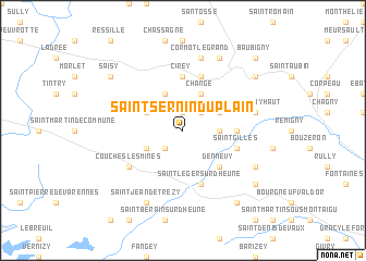 map of Saint-Sernin-du-Plain