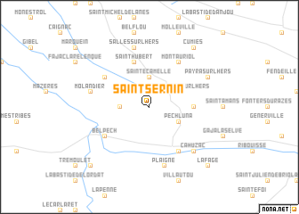 map of Saint-Sernin