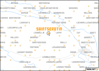 map of Saint-Sérotin