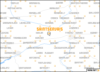 map of Saint-Servais