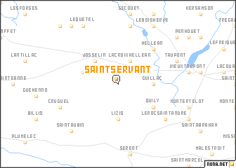 map of Saint-Servant