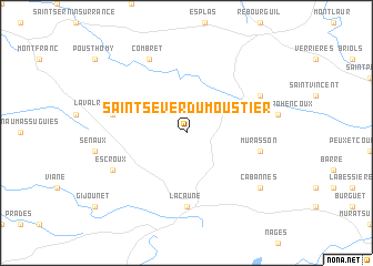 map of Saint-Sever-du-Moustier