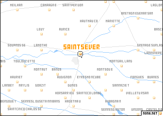 map of Saint-Sever