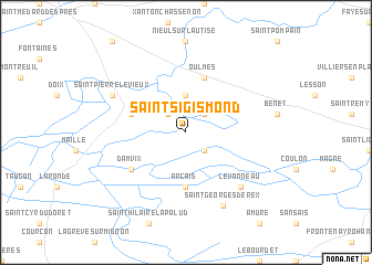 map of Saint-Sigismond