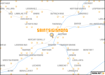 map of Saint-Sigismond