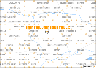 map of Saint-Silvain-sous-Toulx