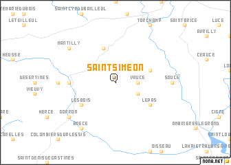 map of Saint-Siméon