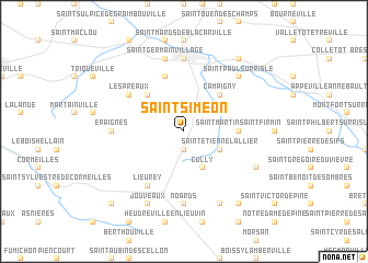 map of Saint-Siméon