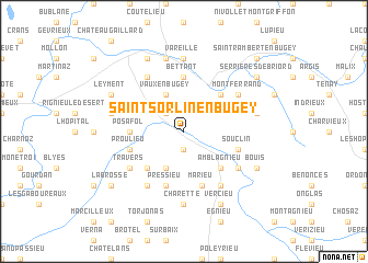 map of Saint-Sorlin-en-Bugey