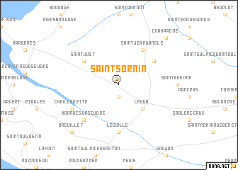 map of Saint-Sornin