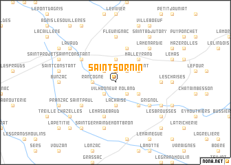 map of Saint-Sornin