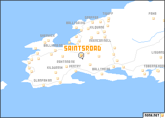 map of Saintʼs Road