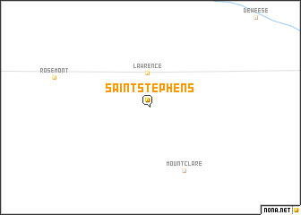 map of Saint Stephens