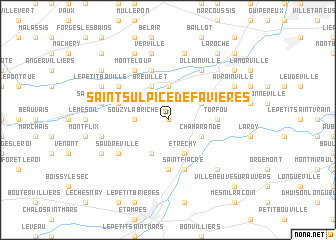 map of Saint-Sulpice-de-Favières