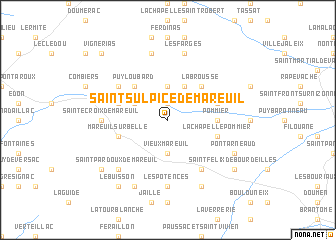 map of Saint-Sulpice-de-Mareuil