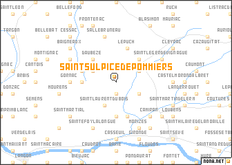 map of Saint-Sulpice-de-Pommiers