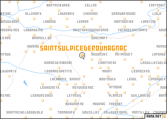 map of Saint-Sulpice-de-Roumagnac