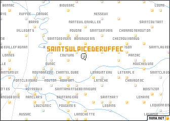 map of Saint-Sulpice-de-Ruffec