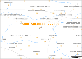 map of Saint-Sulpice-en-Pareds
