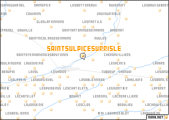 map of Saint-Sulpice-sur-Risle