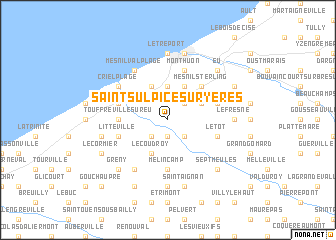 map of Saint-Sulpice-sur-Yères