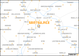 map of Saint-Sulpice