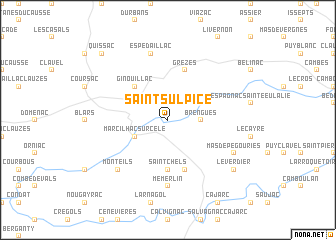 map of Saint-Sulpice