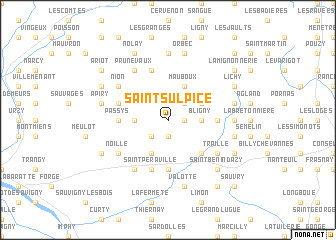 map of Saint-Sulpice