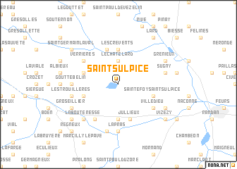 map of Saint-Sulpice