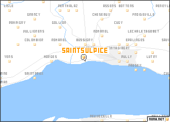 map of Saint-Sulpice