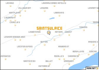 map of Saint-Sulpice