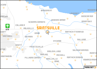 map of Saintsville