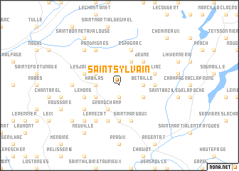 map of Saint-Sylvain